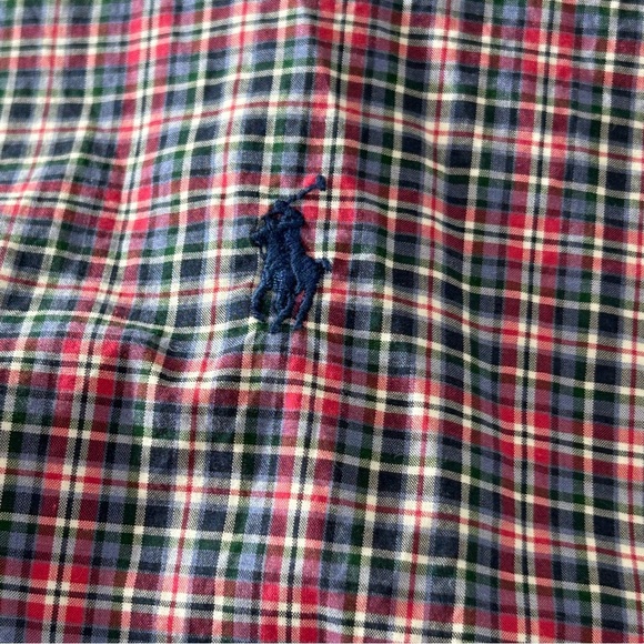 POLO Ralph Lauren Men's Button Down Shirt Cotton Plaid Violet Red Size XXL - Picture 3 of 6